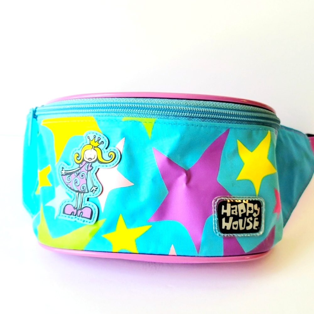 Happy House vintage Stars and Girl Fanny Pack w/ p